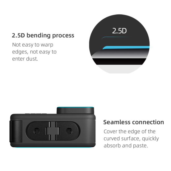 Protective Film for GoPro Hero9 HD Tempered Glass Screen Protector forGoPro Hero9 Sports Camera Accessories