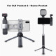 Phone Clamp For DJI Osmo Pocket 2 Creator Combo Accessories Kit Extension Rod Tripod Aluminum Metal Foldable Bracket Holder