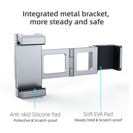 Phone Clamp For DJI Osmo Pocket 2 Creator Combo Accessories Kit Extension Rod Tripod Aluminum Metal Foldable Bracket Holder