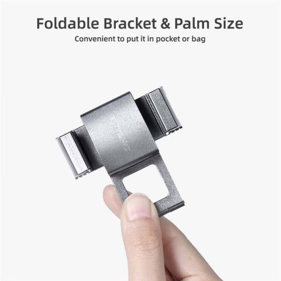 Phone Clamp For DJI Osmo Pocket 2 Creator Combo Accessories Kit Extension Rod Tripod Aluminum Metal Foldable Bracket Holder