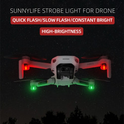 4pcs Night Flight Light Strobe Flash Mini Lamps Navigation Lights for DJI Mavic Mini 2 Mavic Air  Air 2S 2 FIMI X8SE EVO II 