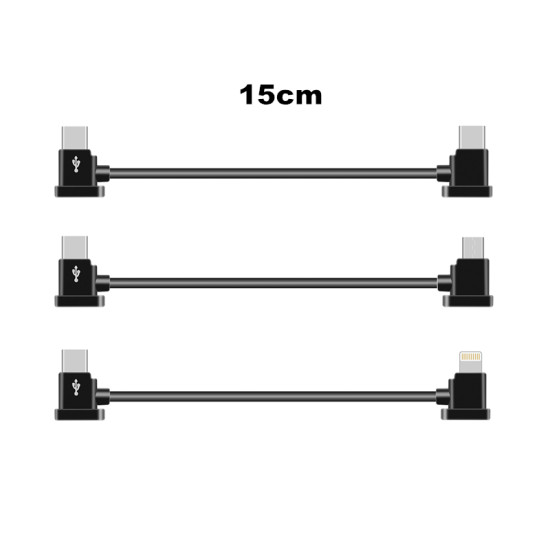Data Cable for DJI FPV MINI 2 POCKET 2 MAVIC AIR 2 OSMO Pocket 15cm 30cm Flex TYPE C Lightning IOS Micro-USB Android  Air 2S 