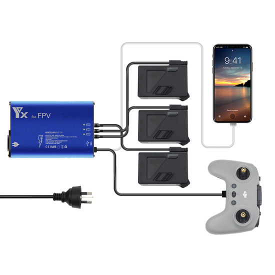 5 in 1 Battery Charger for DJI FPV